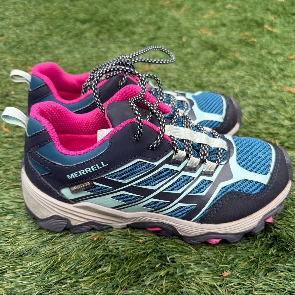 Merrell Blue and Pink Hiking Shoes
